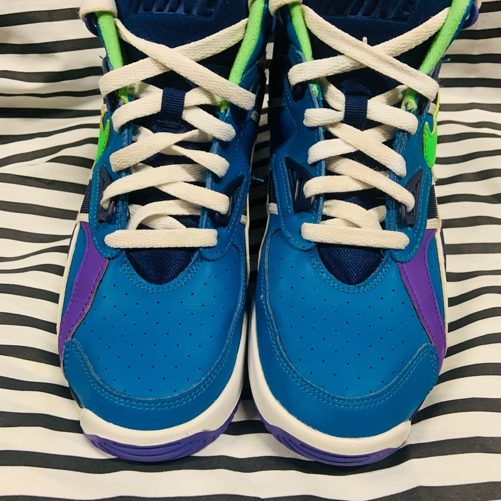 •Nike Air Trainer SC GS Imperial Blue Scream Green Shoes (2019)• - Picture 9 of 10